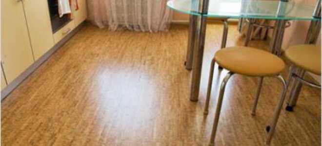 Делаем пробковый пол на кухне — укладка, уход и отзывы