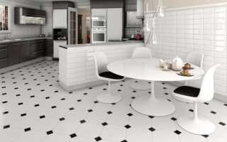 Отделка пола на кухне плиткой: 25 решений на фото