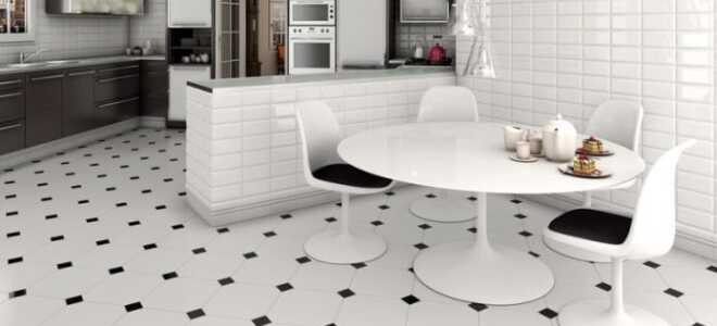 Отделка пола на кухне плиткой: 25 решений на фото