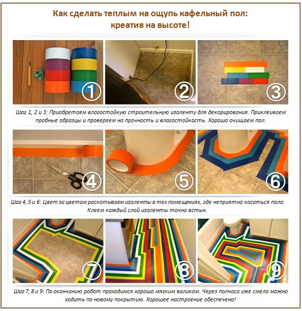 Как сделать плитку теплой