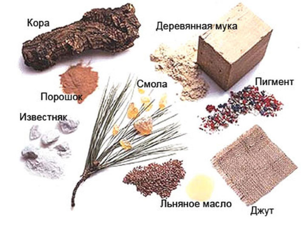 Компоненты мармолеума