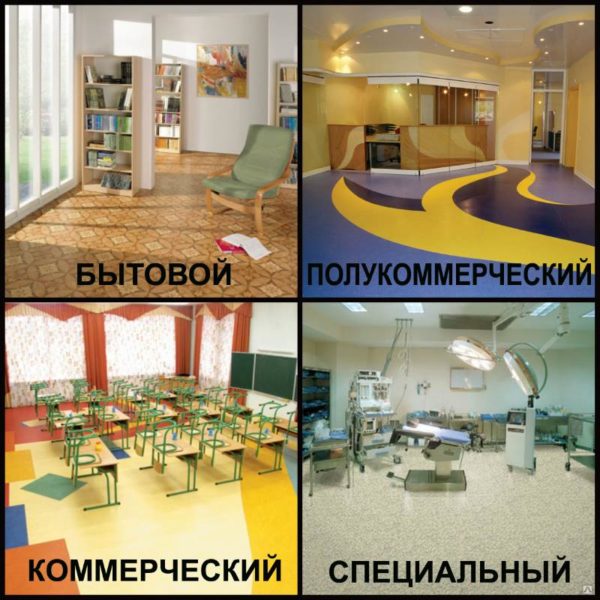 Типы линолеума