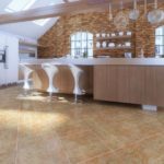 Плитка для пола в бежевых оттенках
